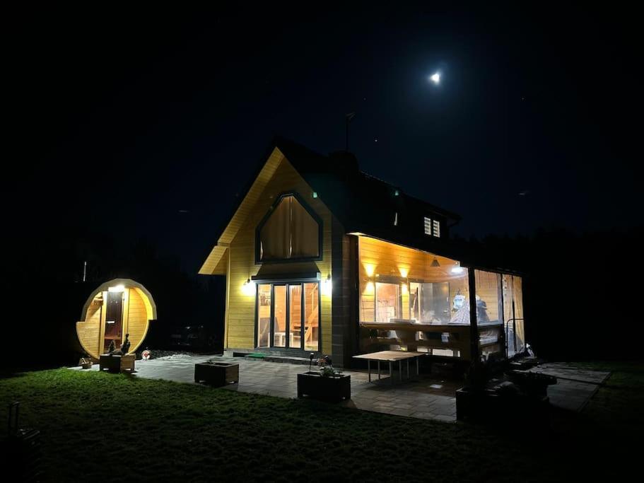 Vila Dom Male Mazury Drozdowo Exteriér fotografie