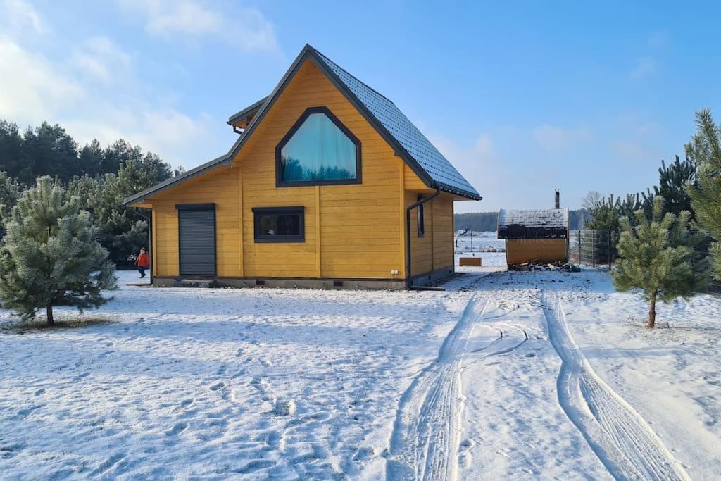 Vila Dom Male Mazury Drozdowo Exteriér fotografie